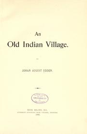 Cover of: An old Indian village.