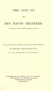 Cover of: The life of the Rev. David Brainerd by Pratt, Josiah