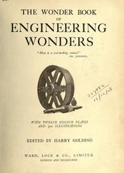 Cover of: The wonder book of engineering wonders