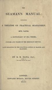 Cover of: The  seaman's manual by Richard Henry Dana