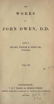 Cover of: The works of John Owen by John Owen