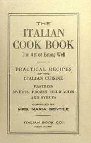 Cover of: The Italian Cook Book by Maria Gentile