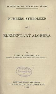 Cover of: Numbers symbolized