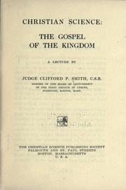 Cover of: Christian science: the gospel of the kingdom