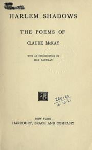 Cover of: Harlem shadows by Claude McKay