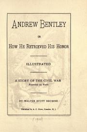 Cover of: Andrew Bentley