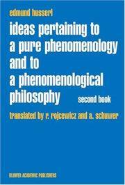 Cover of: Ideas Pertaining to a Pure Phenomenology and to a Phenomenological Philosophy by Edmund Husserl
