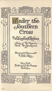 Cover of: Under the southern cross