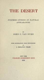 Cover of: The desert by John Charles Van Dyke