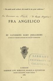 Cover of: Fra Angelico. by Catherine Mary Phillimore