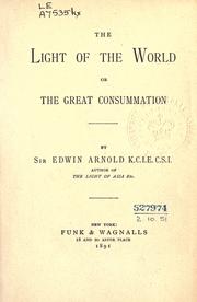 Cover of: The light of the world by Edwin Arnold