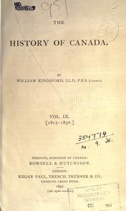 The history of Canada by William Kingsford
