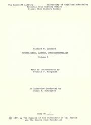 Cover of: Richard M. Leonard by Richard M. Leonard