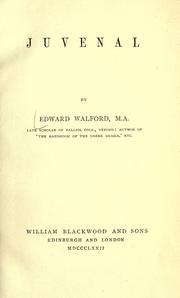Cover of: Juvenal by Edward Walford