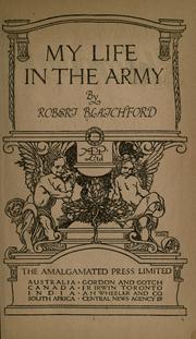 Cover of: My life in the Army