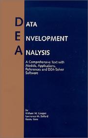 Data envelopment analysis : a comprehensive text with models, applications, references, and DEA-Solver software