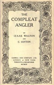 Cover of: The compleat angler by Izaak Walton