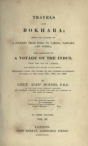 Travels into Bokhara by Alexander Burnes
