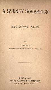 Cover of: A Sydney sovereign: and other tales