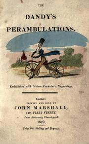 Cover of: The dandy's perambulations: embellished with sixteen caricature engravings.