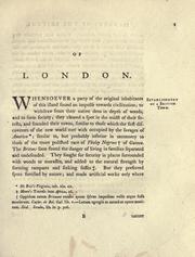 Cover of: Of London.