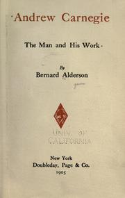Andrew Carnegie by Bernard Alderson