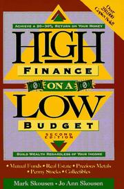 Cover of: High finance on a low budget