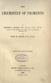 Cover of: The chemistry of pigments by Ernest J. Parry