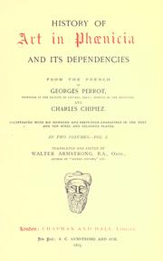 Cover of: History of art in Ph℗œnicia and its dependencies by Georges Perrot