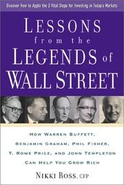 Cover of: Lessons from the Legends of Wall Street