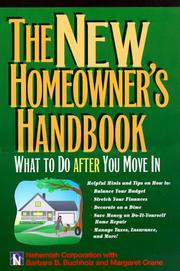 Cover of: The New Homeowner's Handbook: What to Do After Your Move in