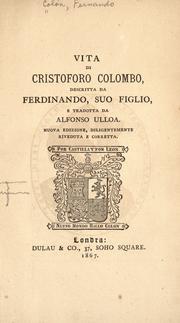 Cover of: Vita di Cristoforo Colombo