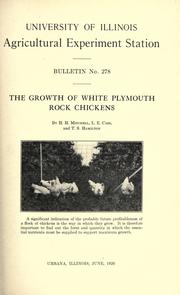 Cover of: The growth of White Plymouth Rock chickens