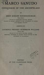 Marco Sanudo by John Knight Fotheringham, L. F. Rushbrook Williams