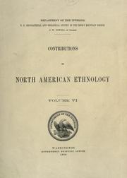 Cover of: Contributions to North American ethnology.
