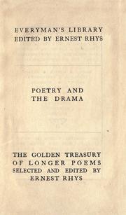 Cover of: The golden treasury of longer poems by Ernest Rhys