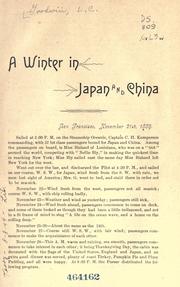 Cover of: A winter in Japan and China