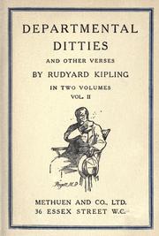 Cover of: Departmental Ditties and Other Verses, Vol. I: In Two Volumes