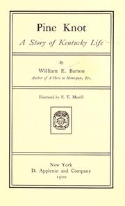 Cover of: Pine Knot; a story of Kentucky life