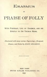 Cover of: Erasmus in praise of folly by Desiderius Erasmus