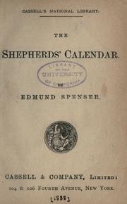 Cover of: The shepherd's calendar. by Edmund Spenser