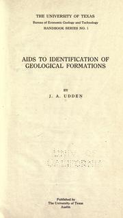Cover of: Aids to identification of geological formations