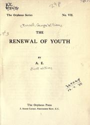 Cover of: The renewal of youth