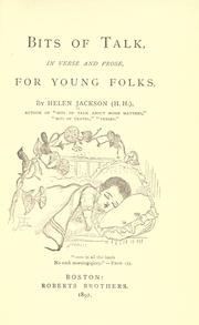 Cover of: Bits of talk, in verse and prose, for young folks