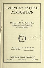 Cover of: Everyday English composition.