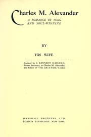 Cover of: Charles M. Alexander by Helen Cadbury Alexander