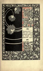 Cover of: Fringilla, or, Tales in verse
