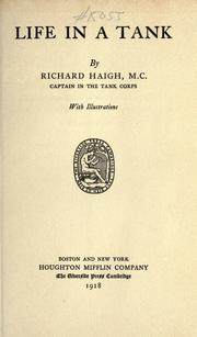 Cover of: Life in a tank by Richard Haigh