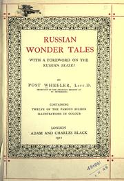 Cover of: Russian wonder tales.: With a foreword on the Russian skazki.