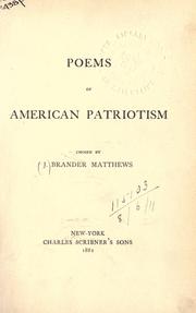Cover of: Poems of American partriotism.